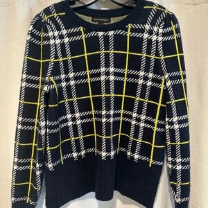 Banana Republic Navy Plaid Sweater